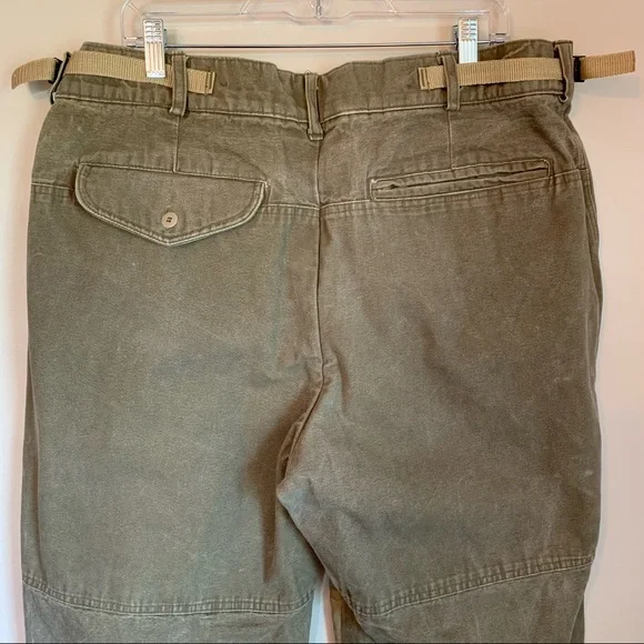 SOLD!  Columbia Brush Pants Mens 40 x 32 Green Tan Outdoor Hunting Field Work - Picture 8 of 13